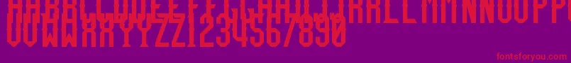 TeamFury Font – Red Fonts on Purple Background