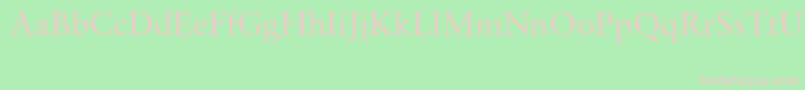 SabonCeRoman Font – Pink Fonts on Green Background