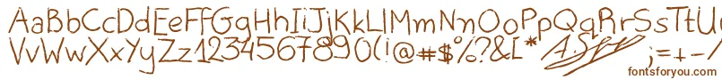 AliceOranges Font – Brown Fonts on White Background