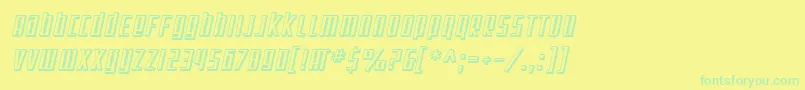 Więcej informacji o czcionce SfSquareRootShadedOblique Czcionka SfSquareRootShadedOblique – zielone czcionki na żółtym tle