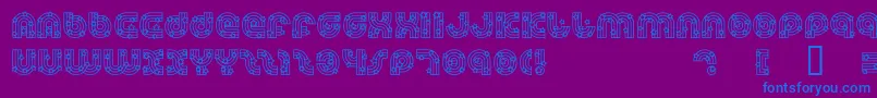 DreamlandStars Font – Blue Fonts on Purple Background