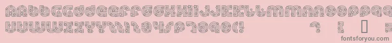 fuente DreamlandStars – Fuentes Grises Sobre Fondo Rosa