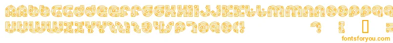 DreamlandStars-Schriftart – Orangefarbene Schriften