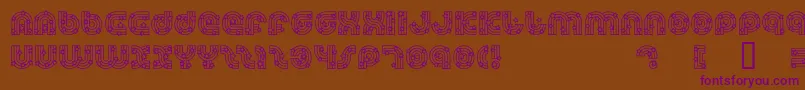 DreamlandStars Font – Purple Fonts on Brown Background