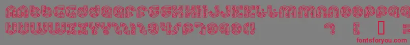 DreamlandStars Font – Red Fonts on Gray Background