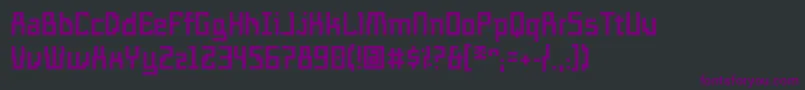TemploGrueso Font – Purple Fonts on Black Background