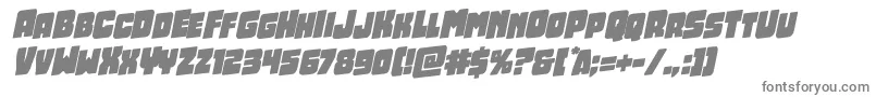 フォントOpusmundirotal – 白い背景に灰色の文字