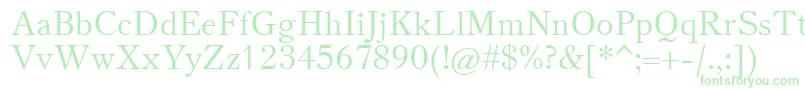 TheanoOldStyleRegular Font – Green Fonts on White Background