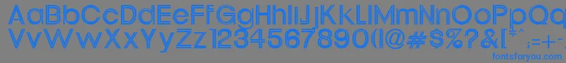 UrsulineRegular Font – Blue Fonts on Gray Background