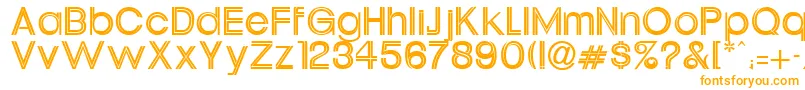 UrsulineRegular Font – Orange Fonts on White Background