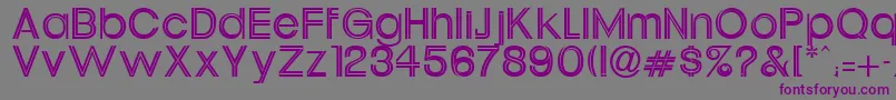 UrsulineRegular Font – Purple Fonts on Gray Background
