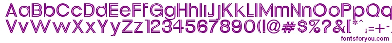 UrsulineRegular Font – Purple Fonts on White Background