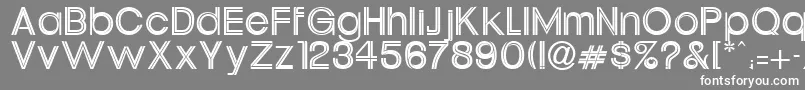 UrsulineRegular Font – White Fonts on Gray Background