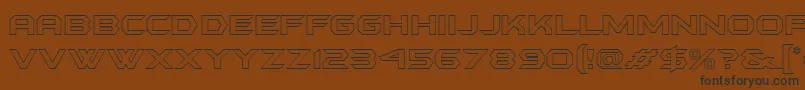 Batmfo Font – Black Fonts on Brown Background