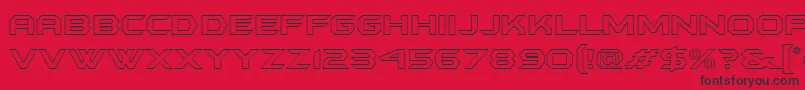 Batmfo Font – Black Fonts on Red Background