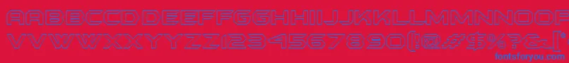 Шрифт Batmfo – синие шрифты на красном фоне