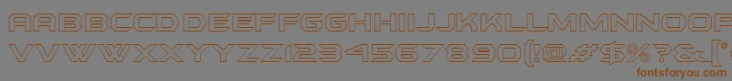 Batmfo-Schriftart – Braune Schriften auf grauem Hintergrund