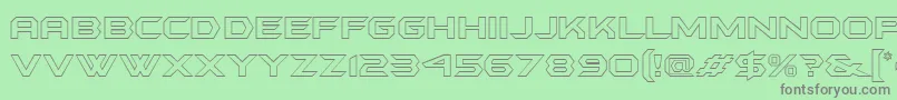 Batmfo Font – Gray Fonts on Green Background