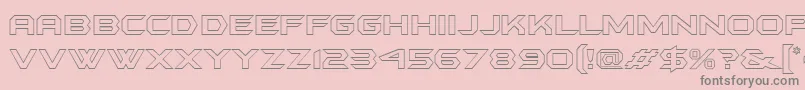 Batmfo Font – Gray Fonts on Pink Background