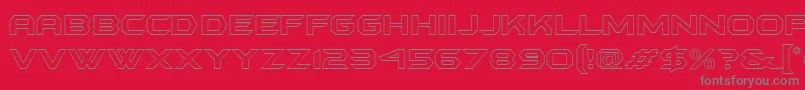 Шрифт Batmfo – серые шрифты на красном фоне