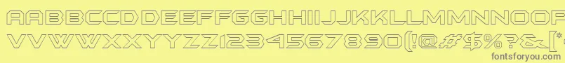 Batmfo Font – Gray Fonts on Yellow Background