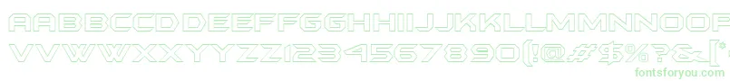 Batmfo Font – Green Fonts on White Background