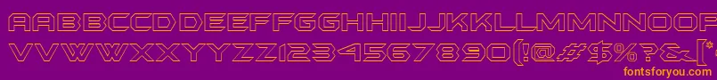 Batmfo Font – Orange Fonts on Purple Background