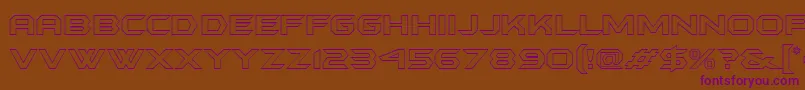 Batmfo Font – Purple Fonts on Brown Background