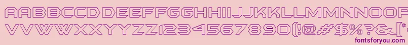 Batmfo Font – Purple Fonts on Pink Background