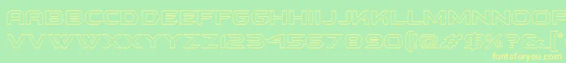 Batmfo Font – Yellow Fonts on Green Background