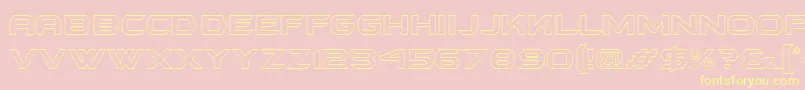 Batmfo Font – Yellow Fonts on Pink Background