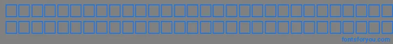 フォントGlefwf – 灰色の背景に青い文字