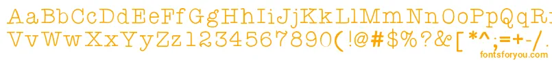 フォントKbyourejustmytypethin – オレンジのフォント