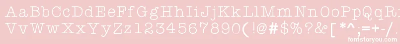 fuente Kbyourejustmytypethin – Fuentes Blancas Sobre Fondo Rosa
