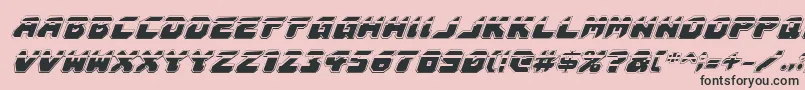 Astropolislaai-Schriftart – Schwarze Schriften auf rosa Hintergrund