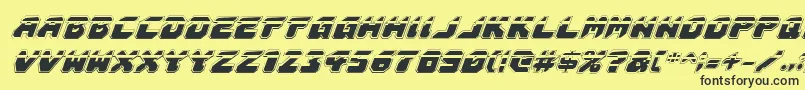 Astropolislaai Font – Black Fonts on Yellow Background