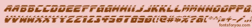 Astropolislaai Font – Brown Fonts on Pink Background