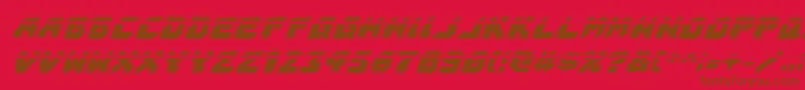 Astropolislaai Font – Brown Fonts on Red Background