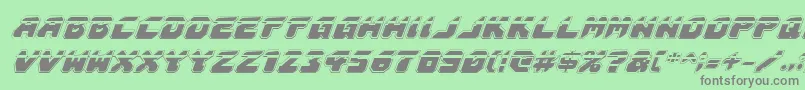 Astropolislaai Font – Gray Fonts on Green Background