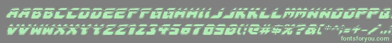 Astropolislaai Font – Green Fonts on Gray Background