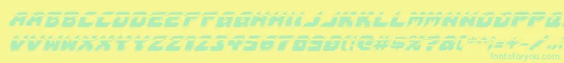 Astropolislaai Font – Green Fonts on Yellow Background