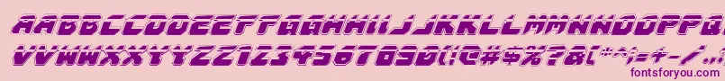 Astropolislaai-Schriftart – Violette Schriften auf rosa Hintergrund