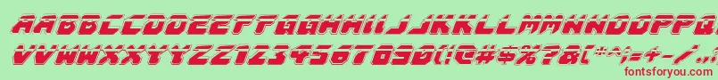 Astropolislaai Font – Red Fonts on Green Background