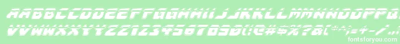 Astropolislaai Font – White Fonts on Green Background