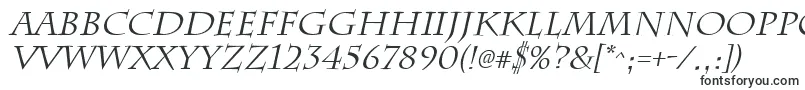 Шрифт ChattsworthItalic – типографские шрифты