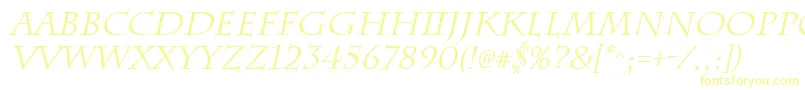 ChattsworthItalic Font – Yellow Fonts