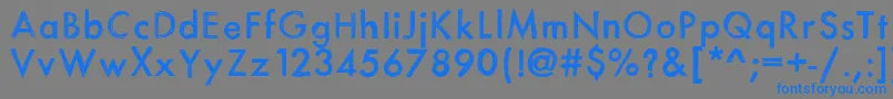 Шрифт Itsasketch – синие шрифты на сером фоне