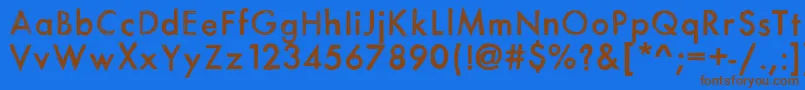 Шрифт Itsasketch – коричневые шрифты на синем фоне