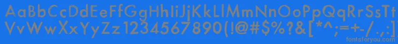 Шрифт Itsasketch – серые шрифты на синем фоне