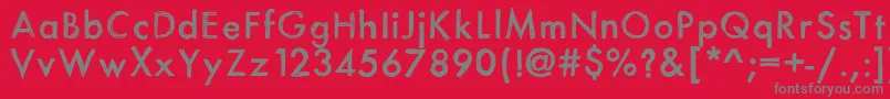 Шрифт Itsasketch – серые шрифты на красном фоне